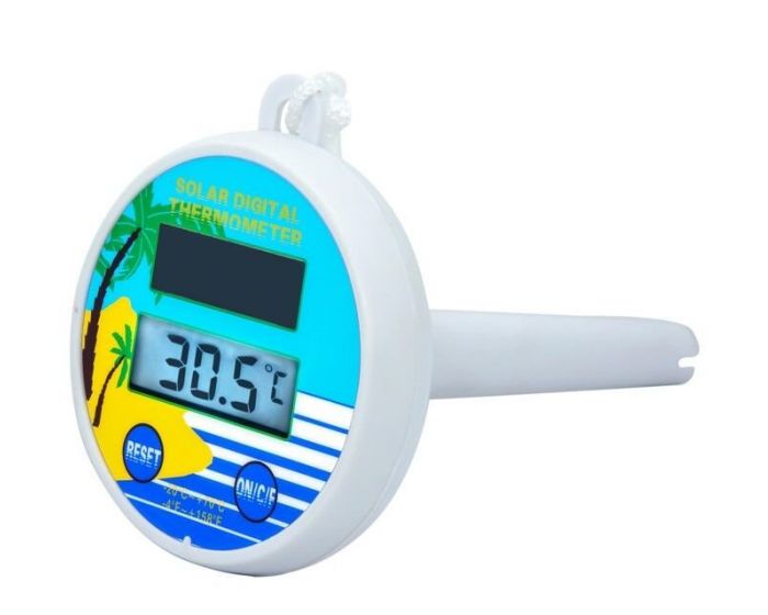 Thermomètre numérique pour piscine (flottant)