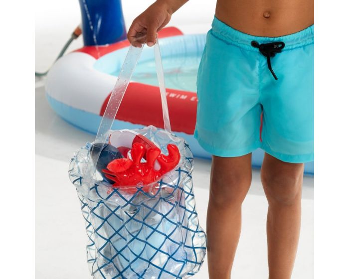 Piscine gonflable enfant avec jet d'eau Baleine Bleu - Piscines et