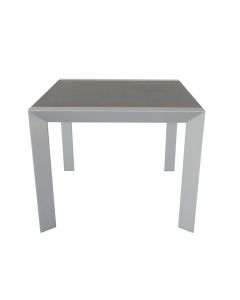 Table de jardin gris / anthracite 90 x 90 cm